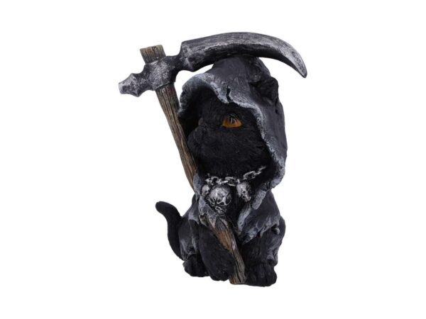 Amara Cat Nemesis Now Shroud Cape Cloak Scythe Chain Skulls Occult Grim Reaper Death Familiar Spiritual Dark Spirits Figure Magic