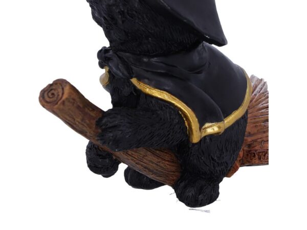 Tabitha Cat Nemesis Now Broom Cape Occult Witchcraft Familiar Spiritual Dark Spirits Figure Magic