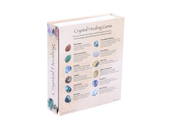 Crystal Healing Set of 12 Gemstones Natural Stone Positivity Spiritual Occult Ouija Nemesis Now Tarot Cards Witch Magic