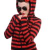 Red and Black Stripe Hood - Image 2