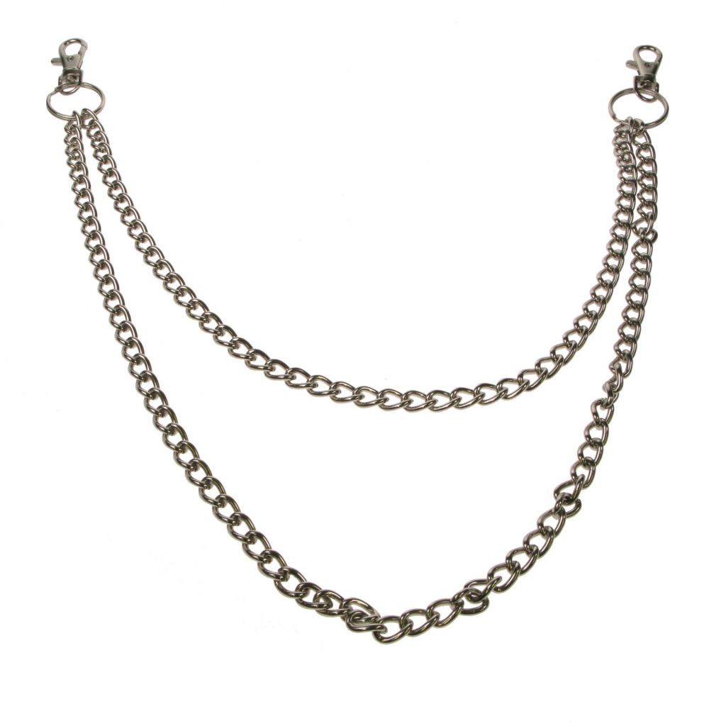 Silver Double Wallet Chain