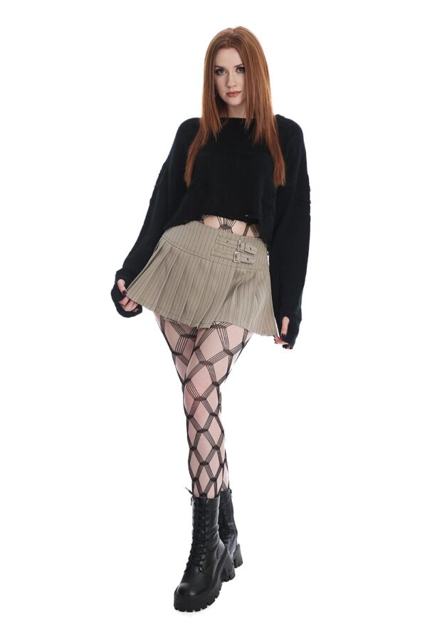 Flash Mini Skirt (Beige)