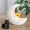 White Crescent Moon Oil Burner - Image 2
