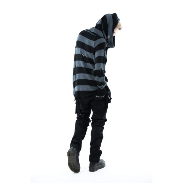 Black and Grey Stripe Jumper - Image 10
