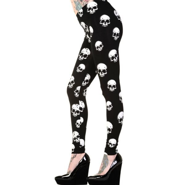 White Skull Leggings
