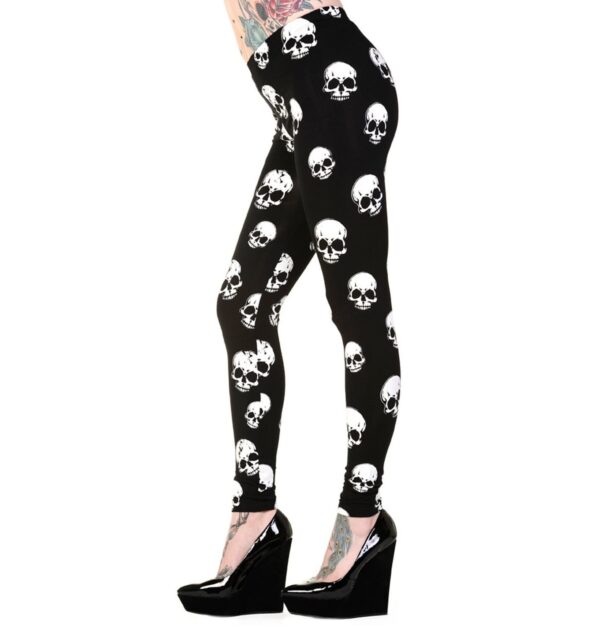 White Skull Leggings