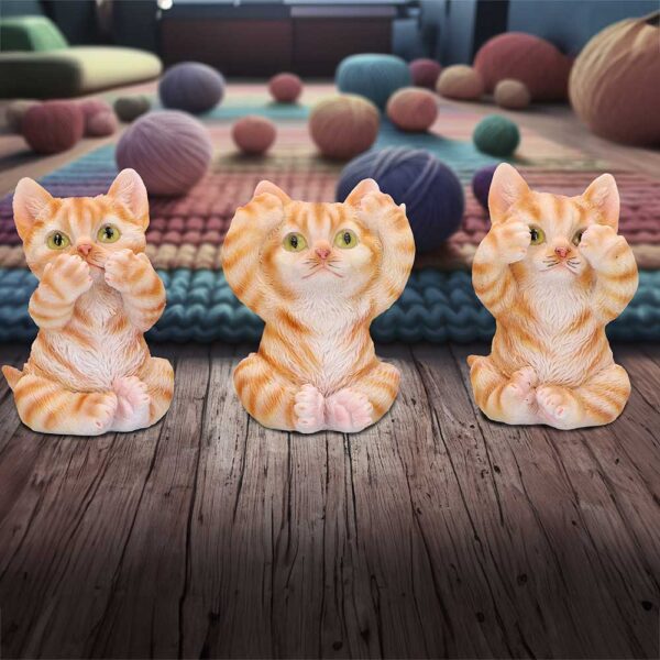 Three Wise Ginger Cats - Image 8