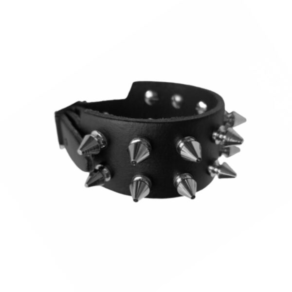 2 Row Spike Studded Wristband