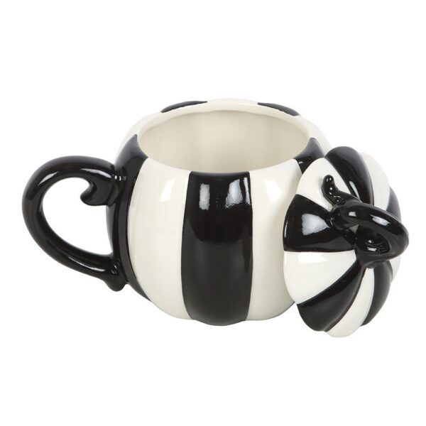 Stripe Pumpkin Tea Cup - Image 5
