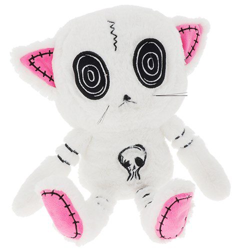 Hypno Cat White Plush