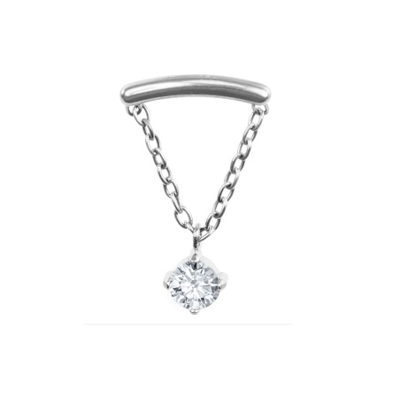 Floating Helix Gem Chain
