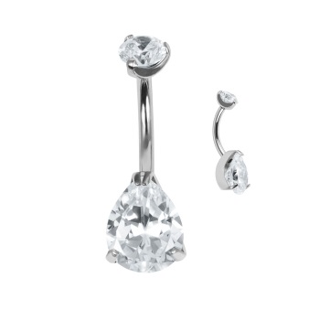 Titanium Teardrop Claw Set Navel
