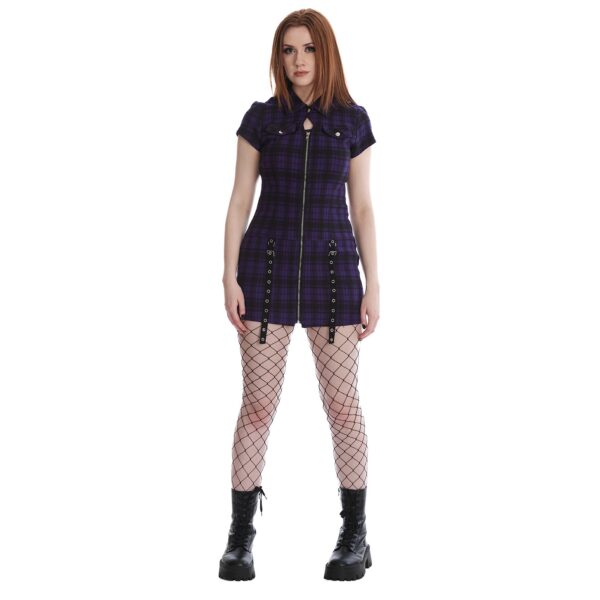 Purple Night Zip Dress