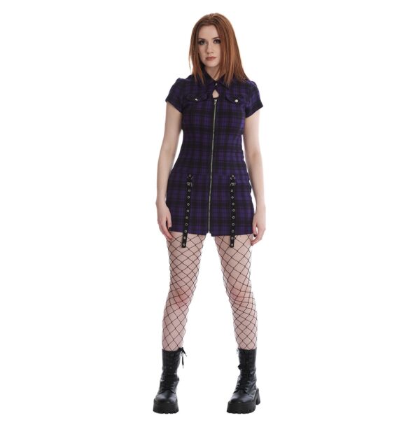 Purple Night Zip Dress