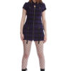 Purple Night Zip Dress - Image 2