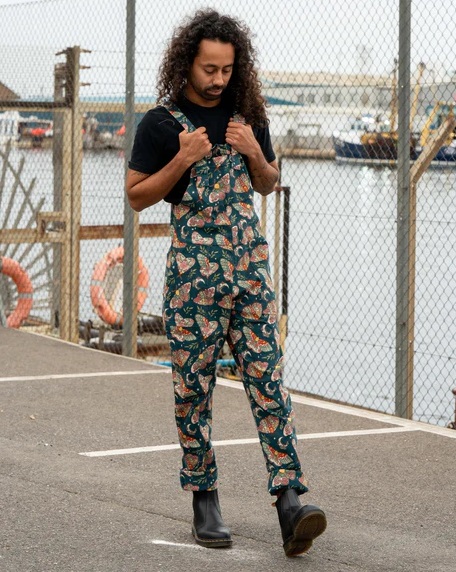 Luna Moth Dungarees