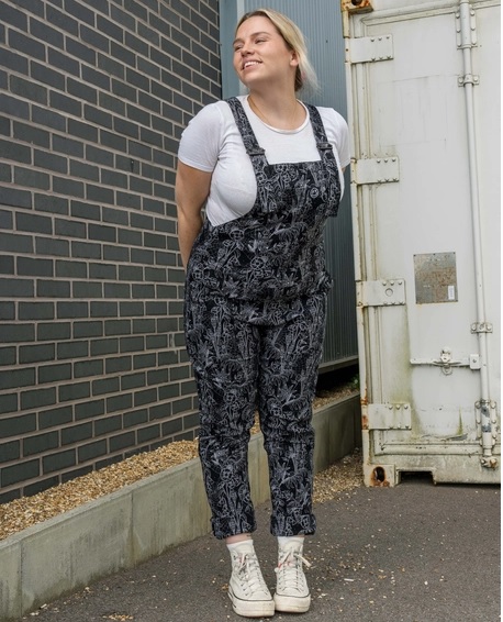Floral Cobwebs Dungarees