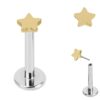 Titanium Star Labret - Image 2