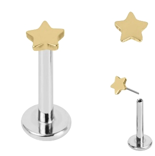 Titanium Star Labret - Image 2