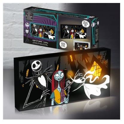 Nightmare Before Christmas Light Up Canvas