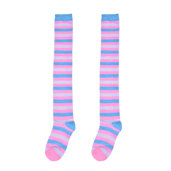 Over The Knee Stripe Socks - Image 2