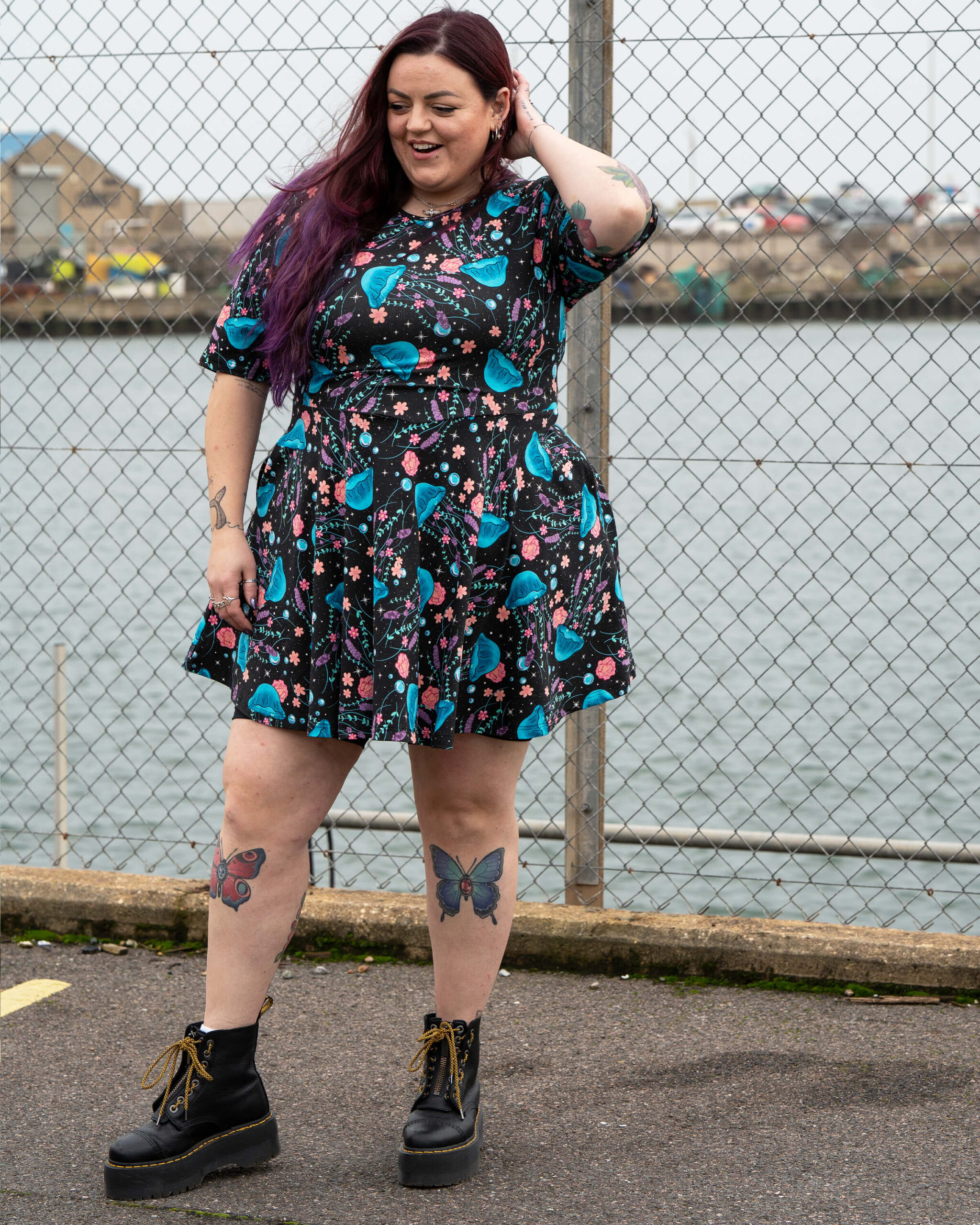 Jellyfish Fit and Flare Dress - Image 2