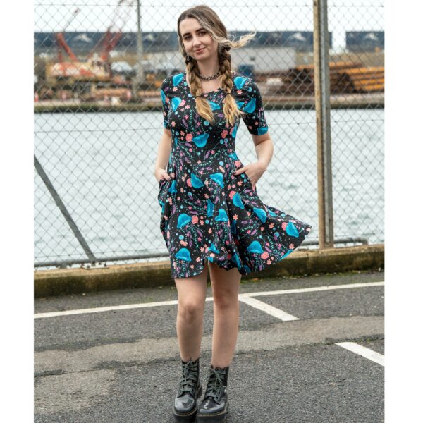 Jellyfish Fit and Flare Dress